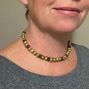 Authentic Pearl Necklace Gold-Color